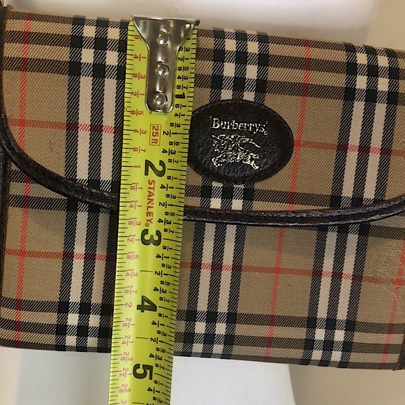 BURBERRYS Nova Check Plaid Wallet VINTAGE Unisex - Picture 8 of 10